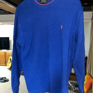 Polo by Ralph Lauren Men's Royal Blue Long Sleeve Tee